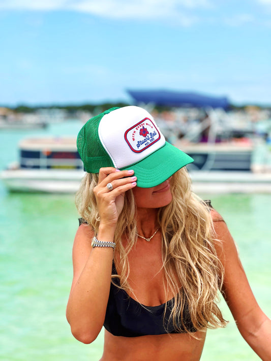 'With Every Mile' Trucker in Kelly Green